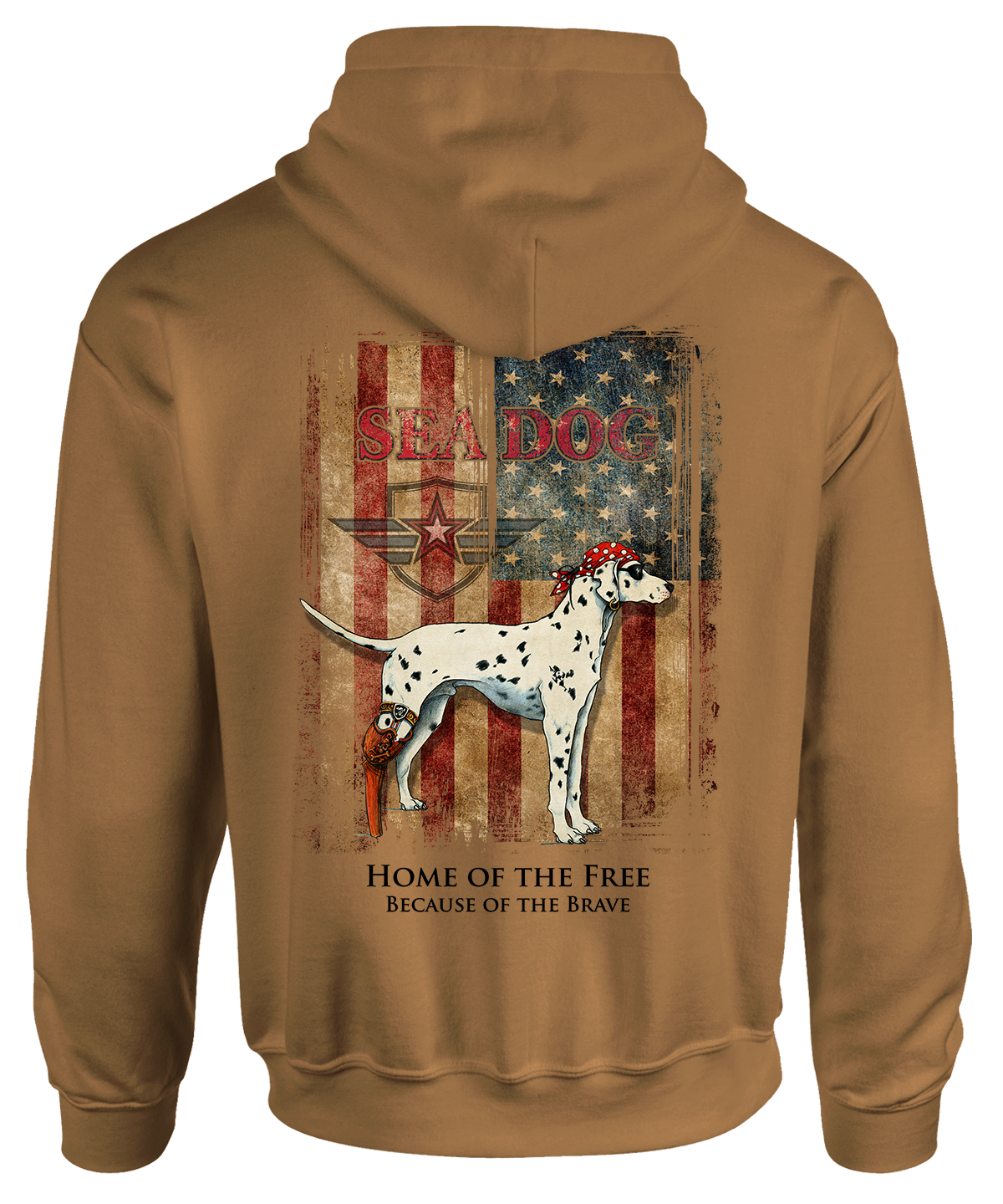 Grunge Flag Hooded Sweater